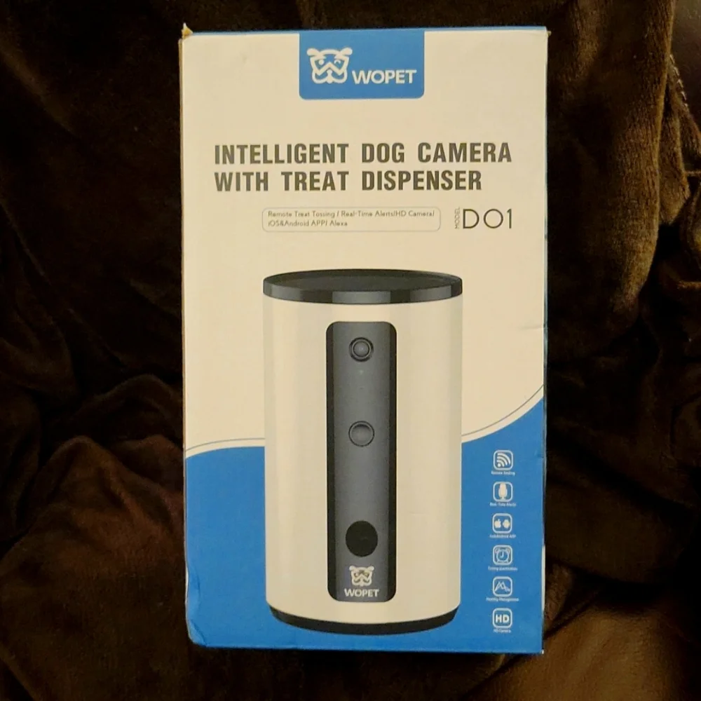 WOPET Intelligent Pet Camera Treat Dispenser Full HD WiFi Night Vision New…